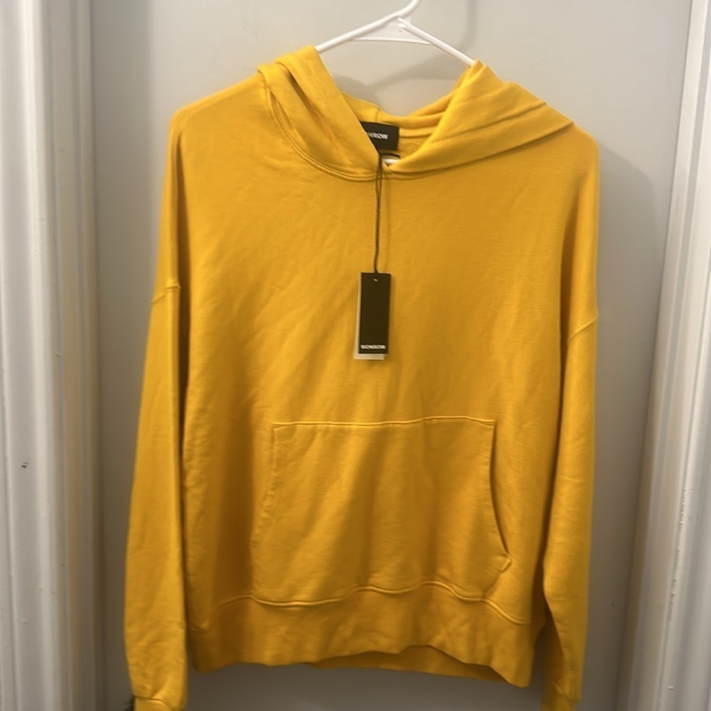 NWT Monrow Supersoft Fleece Slouchy Pullover Hoodie size XS - Picture 9 of 13